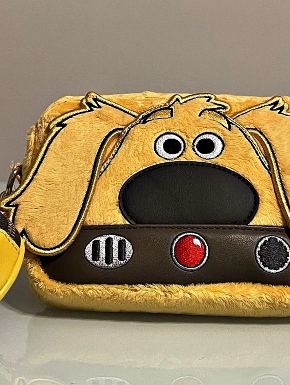 Disney Pixar Up House Dug Crossbody Bag Yellow Crossbody Bag NWT